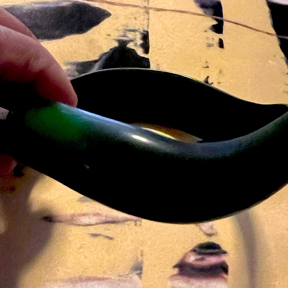 Green bangle bracelet